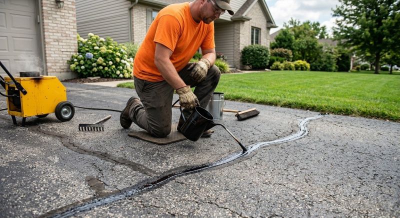 Asphalt Cracks Repair in Los Angeles, CA
